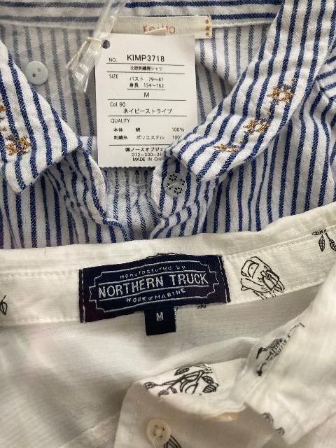 Northern truck柄シャツ/Keitto北欧刺繍襟シャツ(替えボタン付) < 女性ファッション Northern truck柄シャツ/Keitto北欧刺繍襟シャツ(替えボタン付) < 女性ファッションの