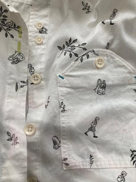 Northern truck柄シャツ/Keitto北欧刺繍襟シャツ(替えボタン付) < 女性ファッション Northern truck柄シャツ/Keitto北欧刺繍襟シャツ(替えボタン付) < 女性ファッションの