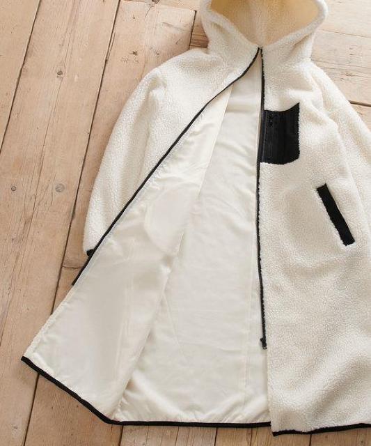 フーディボアロングコート★ < 女性ファッション  フーディボアロングコート★ < 女性ファッションの