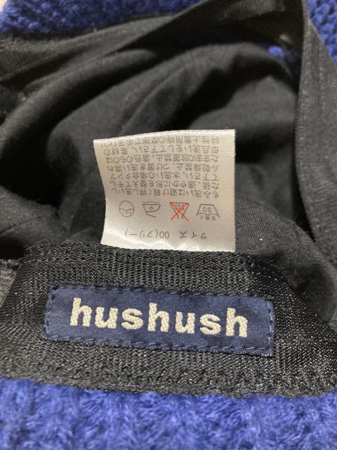 hushush☆ブルー×チェックニット帽 < ブランド  hushush☆ブルー×チェックニット帽 < ブランドの