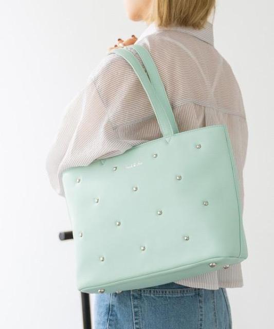 PAUL & JOE ACCESSOIRES (ポール&ジョーアクセソワ) トートバッグ キャットスタッズ  レディース バッグ < 女性ファッション  PAUL & JOE ACCESSOIRES (ポール&ジョーアクセソワ) トートバッグ キャットスタッズ  レディース バッグ < 女性ファッションの