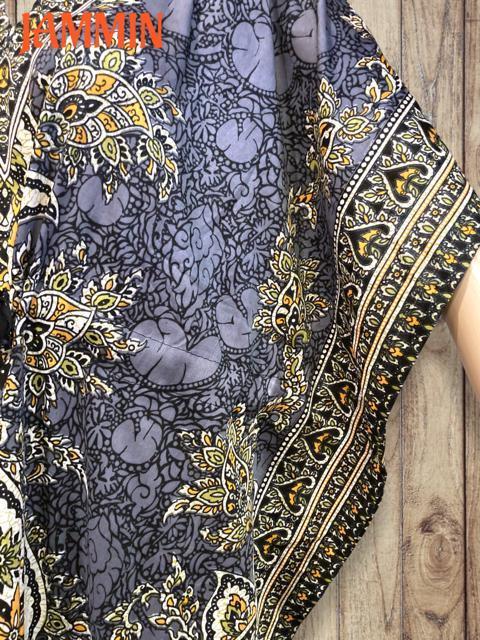 アジアンペーズリー柄ロングワンピ グレー アジアン エスニック ヒッピー < 女性ファッション アジアンペーズリー柄ロングワンピ グレー アジアン エスニック ヒッピー < 女性ファッションの