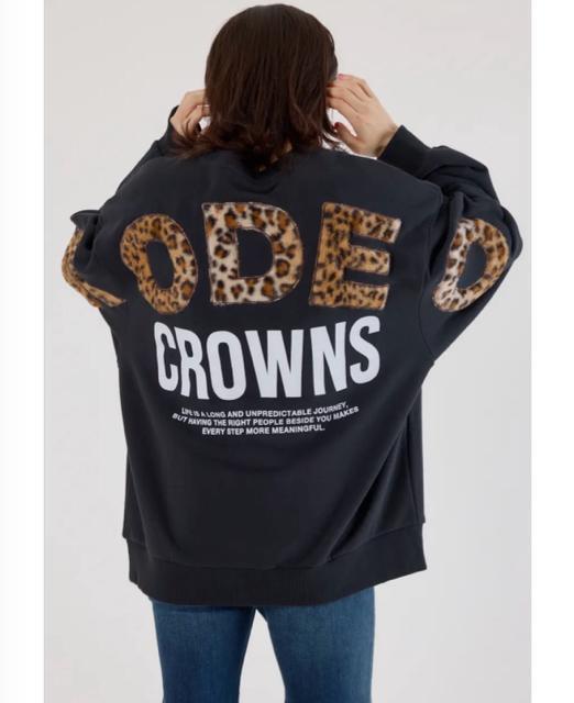 ロデオクラウンズ★ アニマルフェイクファーアップリケスウェットトップス(黒) < ブランド ロデオクラウンズ★ アニマルフェイクファーアップリケスウェットトップス(黒) < ブランドの