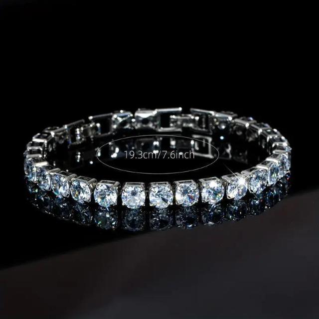 超お買い得790円★メンズ 6mm ホワイト キュービック 合成ジルコニア チェーンブレスレット 輝く合成ストーン ジュエリー < 男性アクセサリー/時計 超お買い得790円★メンズ 6mm ホワイト キュービック 合成ジルコニア チェーンブレスレット 輝く合成ストーン ジュエリー < 男性アクセサリー/時計の