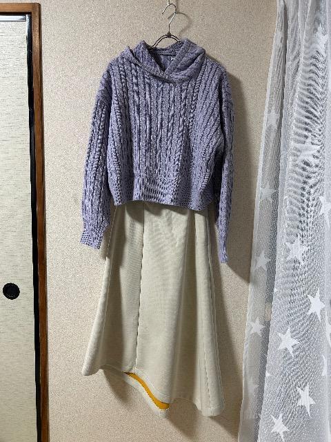 �V�i�^�O�t��AZUL by moussy���L���E�X�J�[�g& GU�P�[�u���j�b�g�p�[�J�[  �� �u�����h�� 