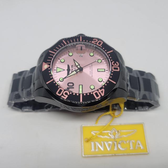 《ブラック&ピンク》INVICTA インビクタ 47mm グランドダイバー オートマチック マイアミエディション < 男性アクセサリー/時計 《ブラック&ピンク》INVICTA インビクタ 47mm グランドダイバー オートマチック マイアミエディション < 男性アクセサリー/時計の