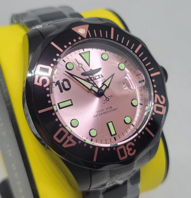 《ブラック&ピンク》INVICTA インビクタ 47mm グランドダイバー オートマチック マイアミエディション < 男性アクセサリー/時計 《ブラック&ピンク》INVICTA インビクタ 47mm グランドダイバー オートマチック マイアミエディション < 男性アクセサリー/時計の