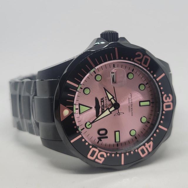《ブラック&ピンク》INVICTA インビクタ 47mm グランドダイバー オートマチック マイアミエディション < 男性アクセサリー/時計 《ブラック&ピンク》INVICTA インビクタ 47mm グランドダイバー オートマチック マイアミエディション < 男性アクセサリー/時計の