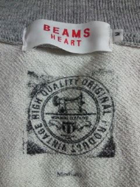 BEAMS r[X HEART 璹iq p[J[ WPbg O[ MTCY Wp[  uh 