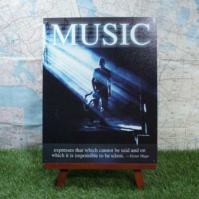 新品【ブリキ看板】Music/ミュージック -Victor Hugo- < ホビー  新品【ブリキ看板】Music/ミュージック -Victor Hugo-  < ホビーの