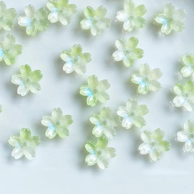 桜ガラスビーズAB30個グラスグリーン < ペット/手芸/園芸  桜ガラスビーズAB30個グラスグリーン < ペット/手芸/園芸の