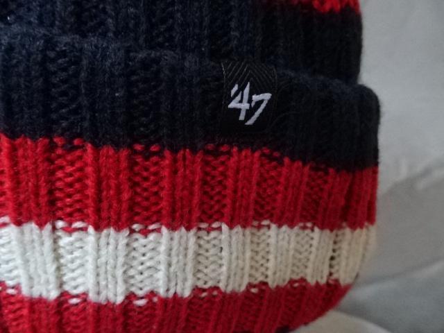 【47BRAND】社製 MLBメジャー ボストン レッドソックス【BOSTON REDSOX】 【B】ロゴ刺繍入り ニットキャップ < 男性ファッション  【47BRAND】社製 MLBメジャー ボストン レッドソックス【BOSTON REDSOX】 【B】ロゴ刺繍入り ニットキャップ < 男性ファッションの