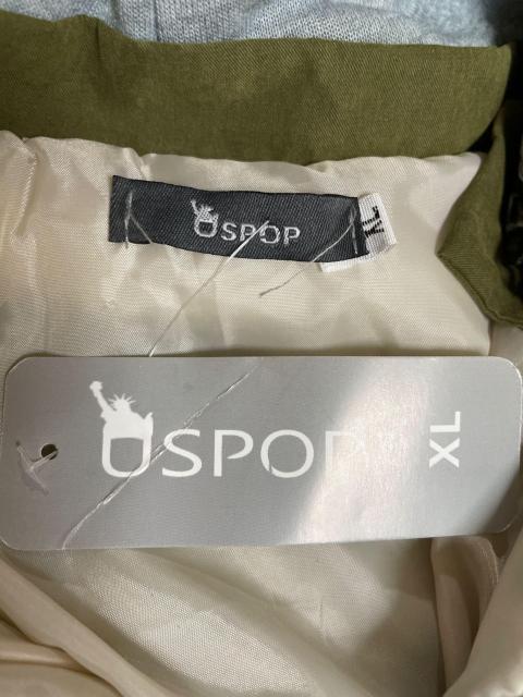 USPOP フード取り外し可能 中綿ベスト カーキ XLサイズ カジュアルアウター < 女性ファッション USPOP フード取り外し可能 中綿ベスト カーキ XLサイズ カジュアルアウター < 女性ファッションの