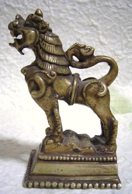 ☆即決☆真鍮製 守護神*獅子 10.2センチ 仏像・風水 < インテリア/ライフ  ☆即決☆真鍮製 守護神*獅子 10.2センチ 仏像・風水  < インテリア/ライフの