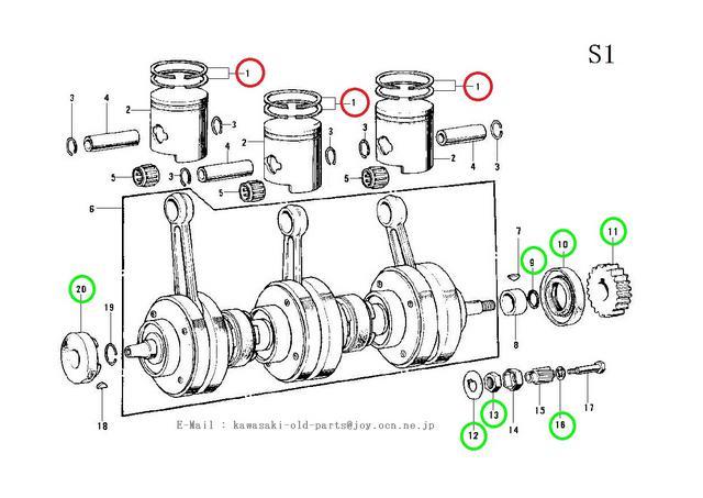 JTL }bn 250SS S1 KH250 1.0o O3C ŐVi  /oCN