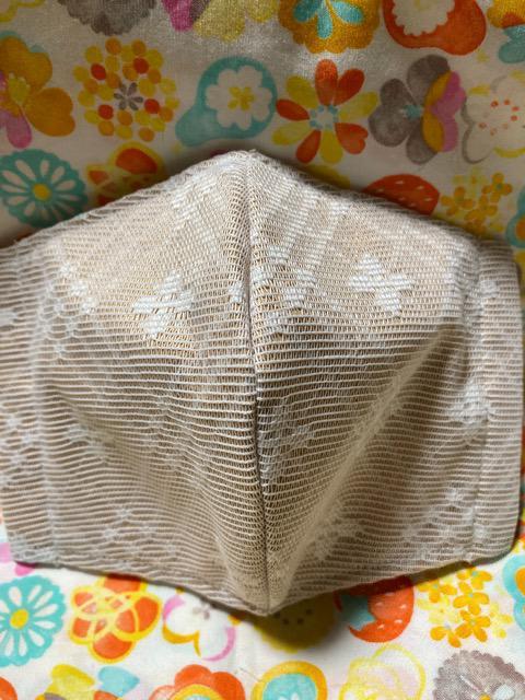 HMオシャレマスク レース×ベージュ < ペット/手芸/園芸  HMオシャレマスク レース×ベージュ  < ペット/手芸/園芸の