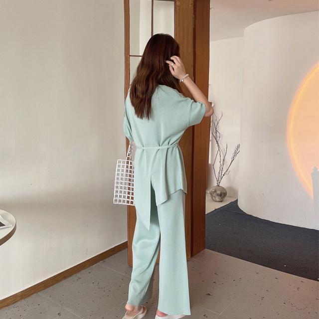 送料無料 新品 ニットセットアップ 冷感タッチレディース < 女性ファッション  送料無料 新品 ニットセットアップ 冷感タッチレディース < 女性ファッションの