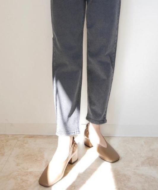 定価8,800円●ギャザースクエアパンプス●ブラウン●24cm●Reurieレウリィ < 女性ファッション  定価8,800円●ギャザースクエアパンプス●ブラウン●24cm●Reurieレウリィ < 女性ファッションの