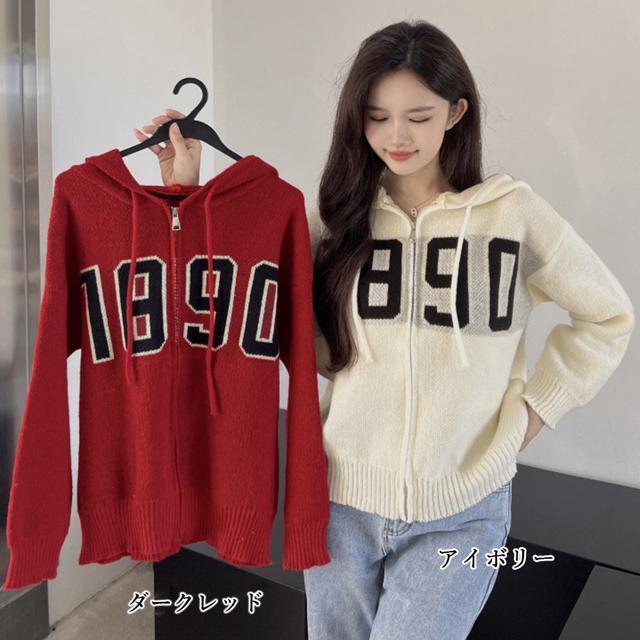 送料無料 新品 フード付き ニットカーディガン 秋冬服 < 女性ファッション  送料無料 新品 フード付き ニットカーディガン 秋冬服 < 女性ファッションの