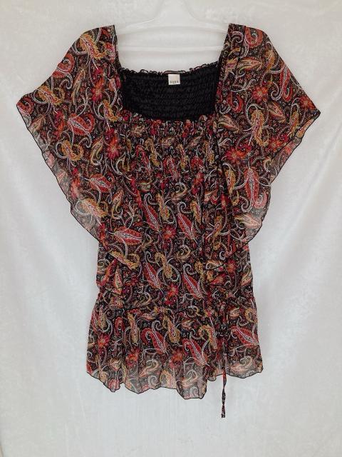 axes femme アクシーズ ペイズリー柄 エスニック シースルー トップス M N2m < ブランド  axes femme アクシーズ ペイズリー柄 エスニック シースルー トップス M N2m  < ブランドの
