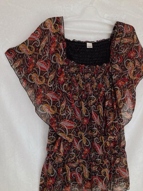 axes femme アクシーズ ペイズリー柄 エスニック シースルー トップス M N2m < ブランド  axes femme アクシーズ ペイズリー柄 エスニック シースルー トップス M N2m < ブランドの