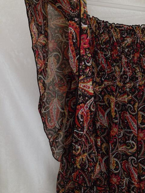 axes femme アクシーズ ペイズリー柄 エスニック シースルー トップス M N2m < ブランド  axes femme アクシーズ ペイズリー柄 エスニック シースルー トップス M N2m < ブランドの