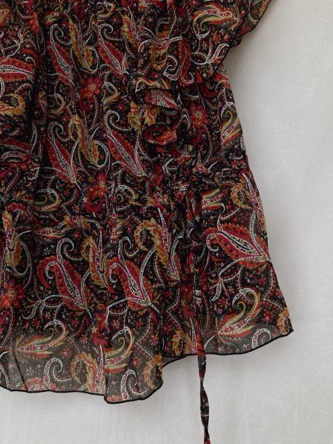 axes femme アクシーズ ペイズリー柄 エスニック シースルー トップス M N2m < ブランド  axes femme アクシーズ ペイズリー柄 エスニック シースルー トップス M N2m < ブランドの