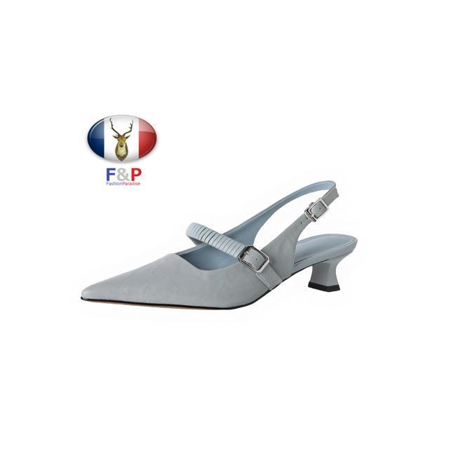 ポインテッドトゥラムレザーバックストラップサンダル全3色 < 女性ファッション  ポインテッドトゥラムレザーバックストラップサンダル全3色  < 女性ファッションの