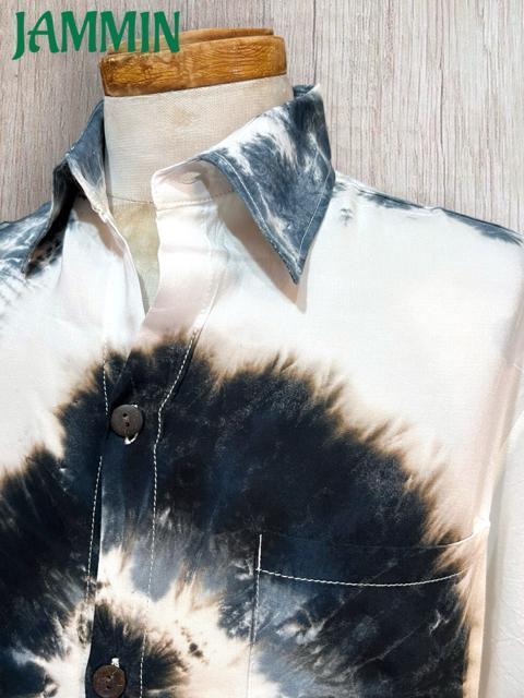 ぐるぐるタイダイシャツ 半袖 ヒッピー 個性派 アジアン エスニック < 男性ファッション ぐるぐるタイダイシャツ 半袖 ヒッピー 個性派 アジアン エスニック < 男性ファッションの