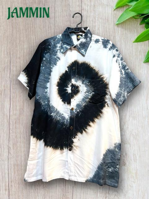 ぐるぐるタイダイシャツ 半袖 ヒッピー 個性派 アジアン エスニック < 男性ファッション ぐるぐるタイダイシャツ 半袖 ヒッピー 個性派 アジアン エスニック < 男性ファッションの