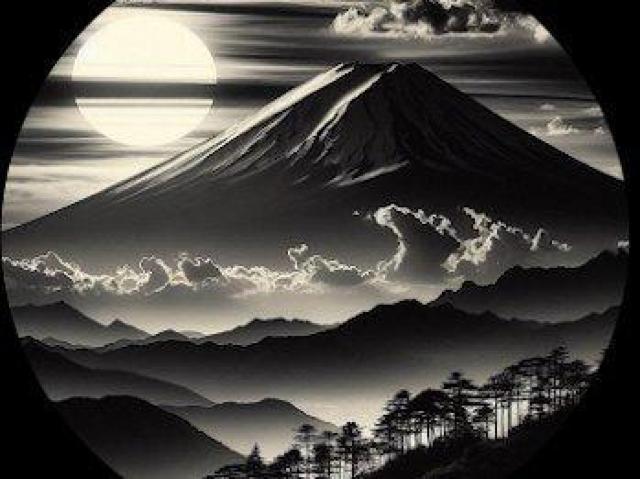 ハイクオリティー Tシャツ風景 富士山 モノクロ < 男性ファッション ハイクオリティー Tシャツ風景 富士山 モノクロ < 男性ファッションの