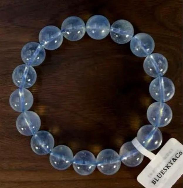 高品質天然石アクアマリンビーズブレスレット 珠約10.5mm < 女性アクセサリー/時計 高品質天然石アクアマリンビーズブレスレット 珠約10.5mm < 女性アクセサリー/時計の