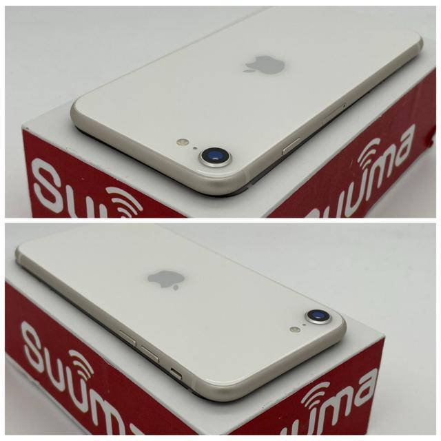 S 99% iPhone SE3 64 GB SIM�t���[ �z���C�g �{�� �� �Ɠd/AV�� 