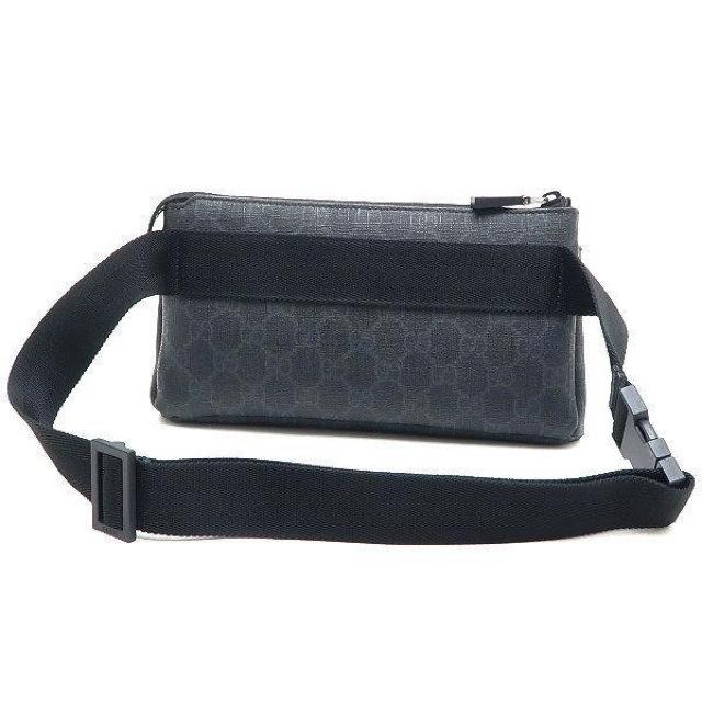 ◆ 本物 美品 ◆ GUCCI グッチ ウエストポーチ ウエストバッグ ボディバッグ ブラック 黒 グレー 人気 161833 < ブランド ◆ 本物 美品 ◆ GUCCI グッチ ウエストポーチ ウエストバッグ ボディバッグ ブラック 黒 グレー 人気 161833 < ブランドの