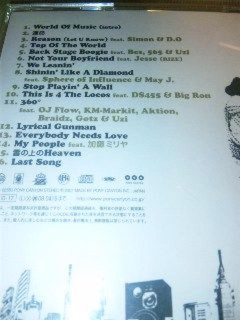 CD:ZEEBRA/World Of Music 帯あり 加藤ミリヤ < タレントグッズ  CD:ZEEBRA/World Of Music 帯あり 加藤ミリヤ < タレントグッズの