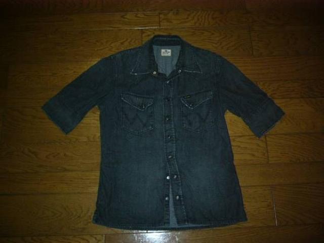 BACKBONEバックボーン×Wranglerウエスタンデニム5分丈シャツM < ブランド  BACKBONEバックボーン×Wranglerウエスタンデニム5分丈シャツM  < ブランドの