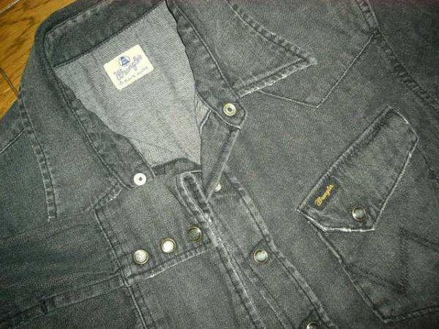 BACKBONEバックボーン×Wranglerウエスタンデニム5分丈シャツM < ブランド  BACKBONEバックボーン×Wranglerウエスタンデニム5分丈シャツM < ブランドの