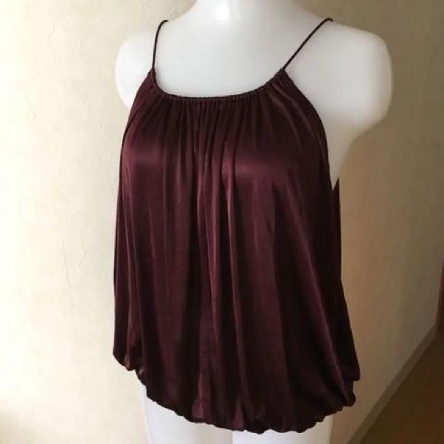 DKNY キャミソール ボルドー S < ブランド  DKNY キャミソール ボルドー S  < ブランドの