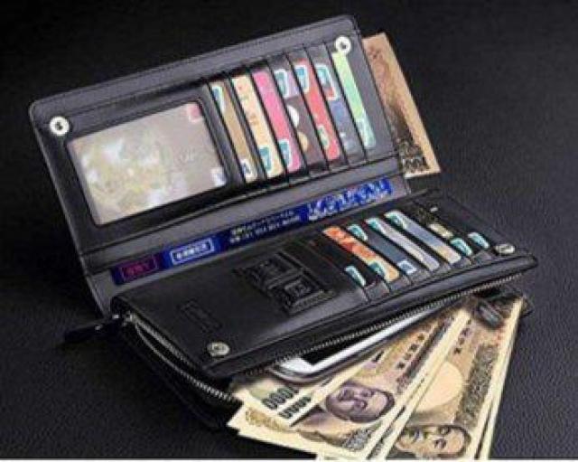 メンズ 長財布 レザー ブラック < 男性ファッション  メンズ 長財布 レザー ブラック  < 男性ファッションの