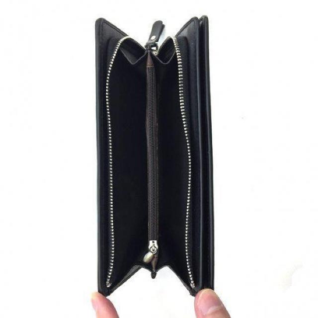 メンズ 長財布 レザー ブラック < 男性ファッション  メンズ 長財布 レザー ブラック < 男性ファッションの