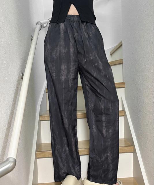 送料無料 新品 タイダイ染めワイドパンツ春夏ロングパンツ < 女性ファッション  送料無料 新品 タイダイ染めワイドパンツ春夏ロングパンツ < 女性ファッションの