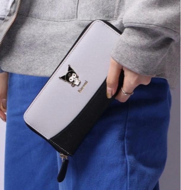 サンリオ SR12 バイカラーシリーズ ラウンド長財布 クロミ < 女性ファッション サンリオ SR12 バイカラーシリーズ ラウンド長財布 クロミ < 女性ファッションの