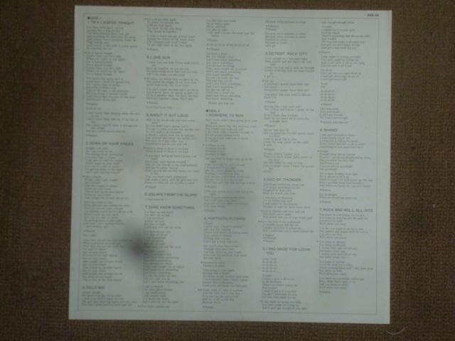 キッス・キラーズ(KISS KILLERS) / キッス(KISS) 帯付LP < CD/DVD/ビデオ  キッス・キラーズ(KISS KILLERS) / キッス(KISS) 帯付LP < CD/DVD/ビデオの