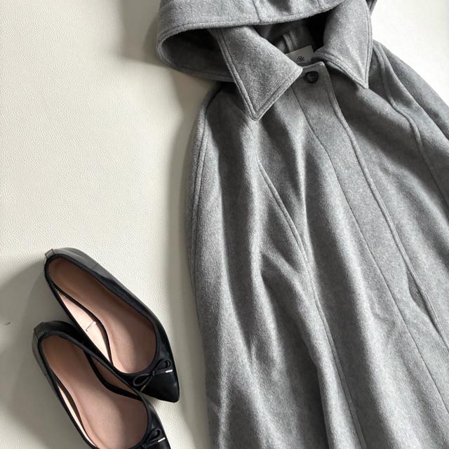 ◆美品◆ナノユニバース◆3.4万◆ポンチョウールコート◆グレー◆フード◆フリー < ブランド ◆美品◆ナノユニバース◆3.4万◆ポンチョウールコート◆グレー◆フード◆フリー < ブランドの