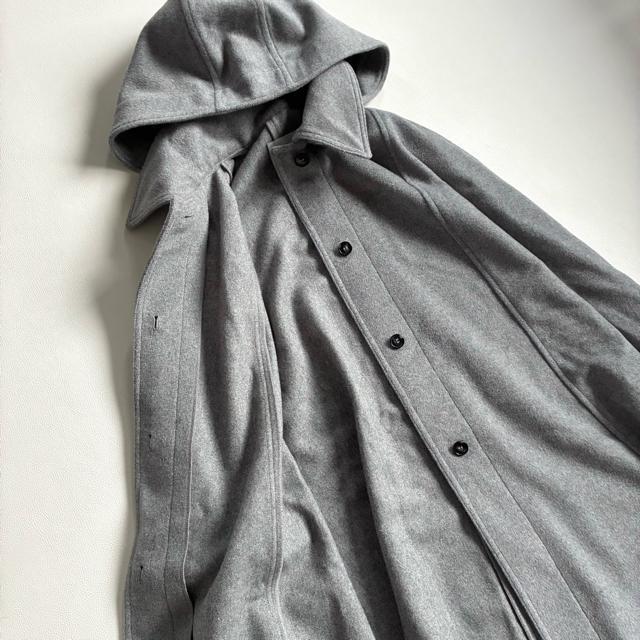 ◆美品◆ナノユニバース◆3.4万◆ポンチョウールコート◆グレー◆フード◆フリー < ブランド ◆美品◆ナノユニバース◆3.4万◆ポンチョウールコート◆グレー◆フード◆フリー < ブランドの