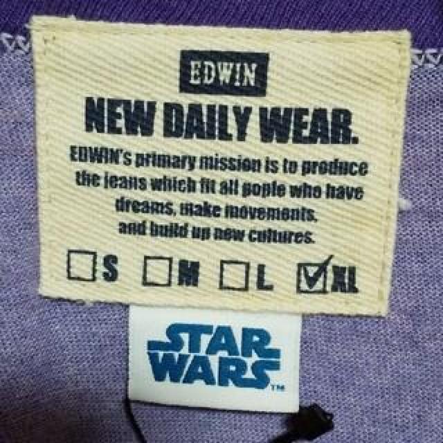 EDWIN �G�h�E�C�� STAR WARS �X�^�[�E�H�[�Y�@���O�����V���� XL �� �j���t�@�b�V������ 