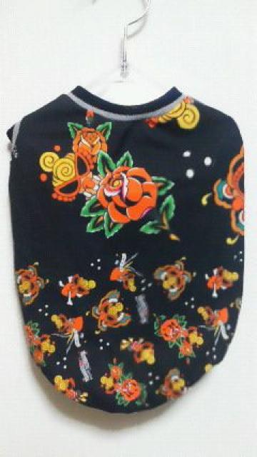 ハンドメイド*ヒスミニTシャツ*ムツオコラボ柄・黒・ボーダー・犬用*L < ペット/手芸/園芸  ハンドメイド*ヒスミニTシャツ*ムツオコラボ柄・黒・ボーダー・犬用*L  < ペット/手芸/園芸の