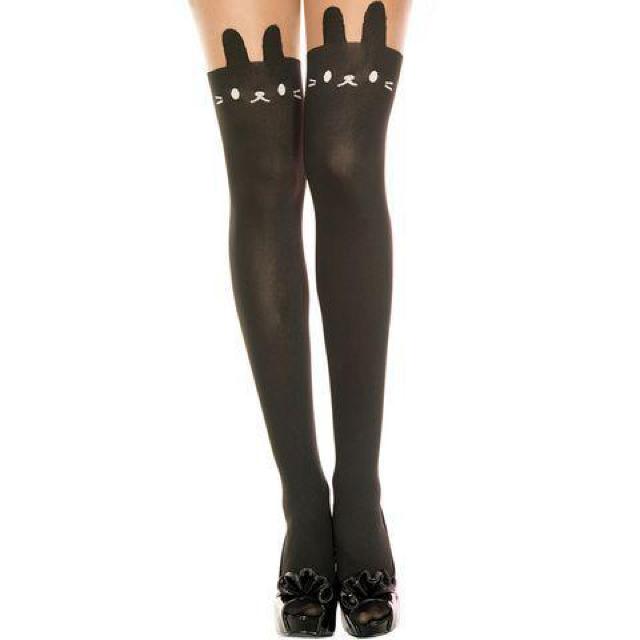 ウサちゃんデザインのパンティホース < 女性ファッション  ウサちゃんデザインのパンティホース < 女性ファッションの