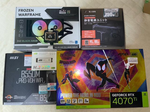 yقڐVizQ[~OPC Ryzen7 5700X3D RTX4070Ti 32GB SSD1TB HDD1TB
