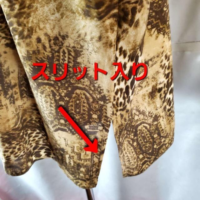 込み★371★豹柄★胸元開き!七分袖ブラウス/シャツ★大き目★ < 女性ファッション  込み★371★豹柄★胸元開き!七分袖ブラウス/シャツ★大き目★ < 女性ファッションの